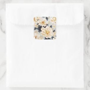 A Wedding Floral Series Design 2 Square Sticker