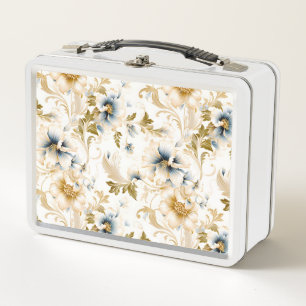 A Wedding Floral Series Design 3 Metal Lunch Box