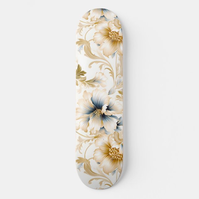 A Wedding Floral Series Design 3 Skateboard (Front)