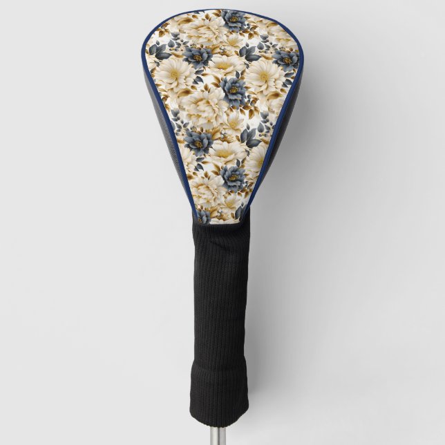 A Wedding Floral Series Design 5 Golf Head Cover (Front)