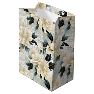 A Wedding Floral Series Design 7 Medium Gift Bag