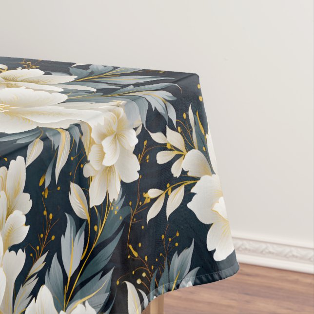 A Wedding Floral Series Design 8 Tablecloth (In Situ)