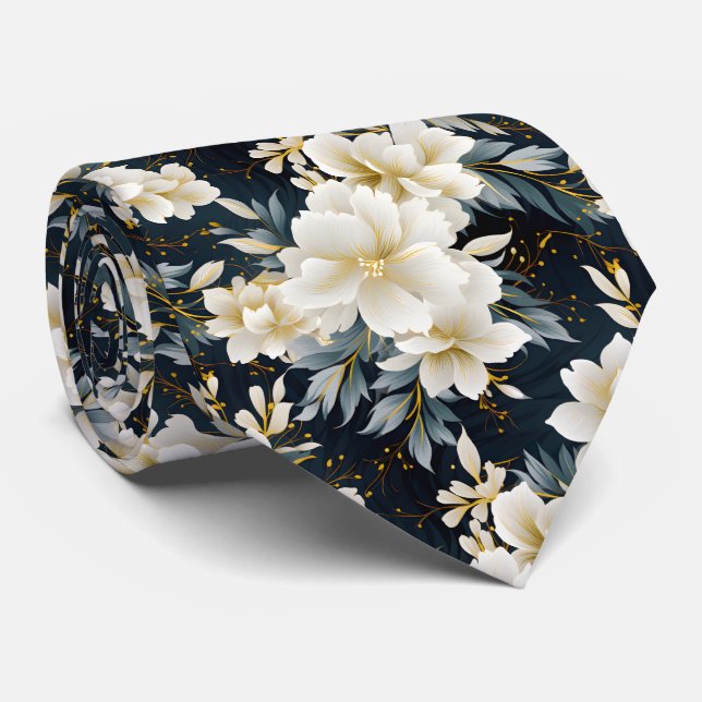 A Wedding Floral Series Design 8 Tie (Rolled)