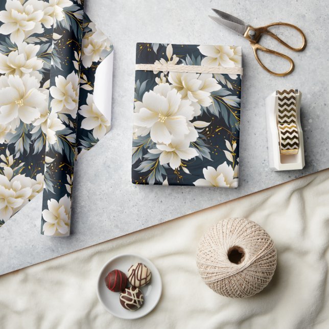 A Wedding Floral Series Design 8 Wrapping Paper (Crafts)