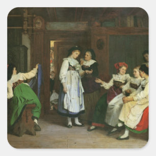 A Wedding in Lower Alsace Square Sticker