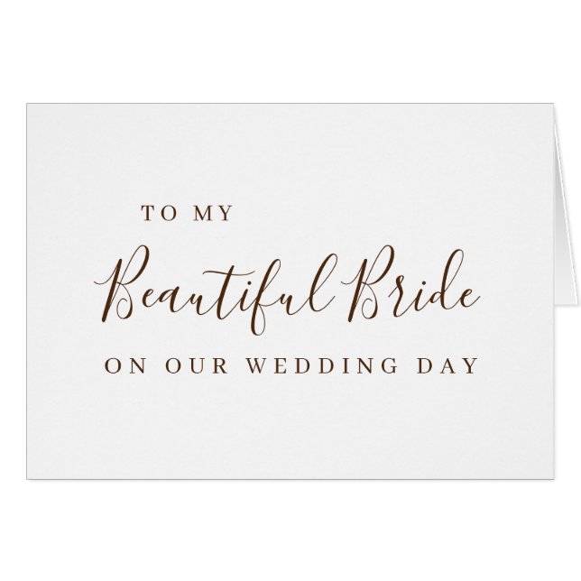 A Wedding Letter to my Beautiful Bride, Wife to be (Front Horizontal)