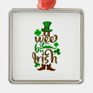 A Wee Bit Irish Metal Tree Decoration