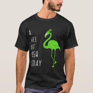 A Wee Bit Irish Today St. Patty’s Day Flamingo T-Shirt