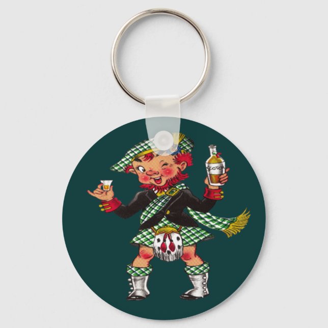 A Wee Bit O' Scotch Keychain (Front)