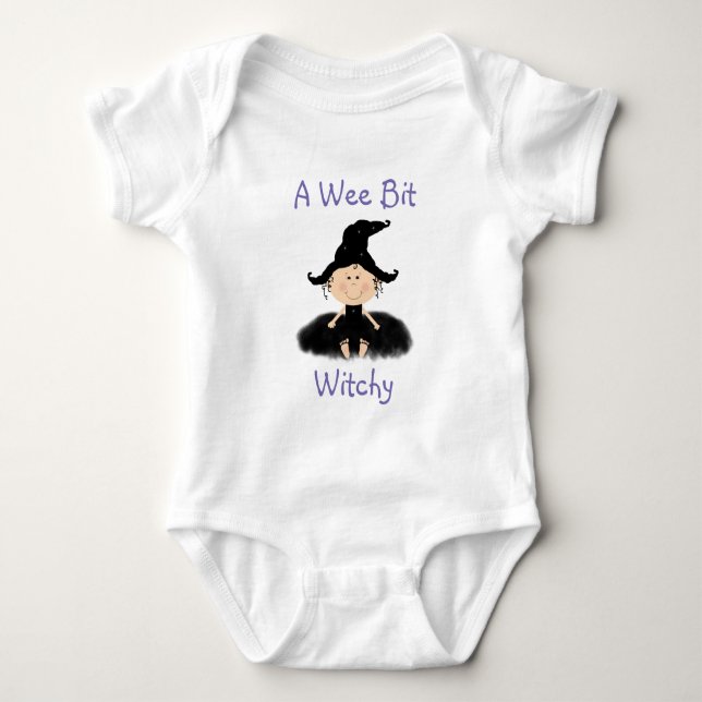 A Wee Bit Witchy Halloween Witch Shirt (Front)