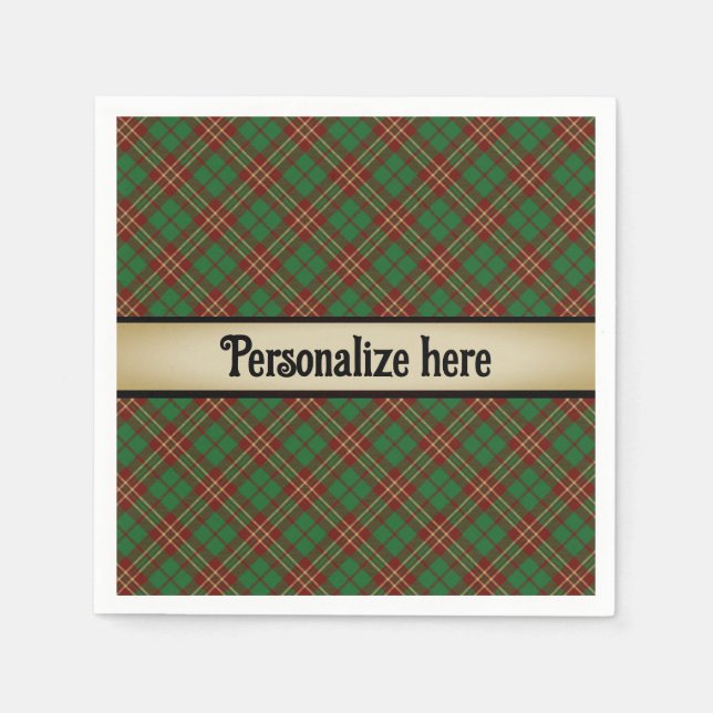 A Wee Dram of Scotch Napkin (Front)