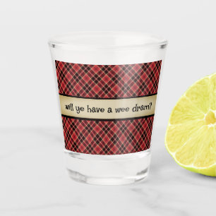 A Wee Dram of Scotch  Shot Glass