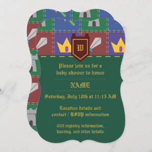 A Wee One's Fantasy Quilt Baby Shower Invitation