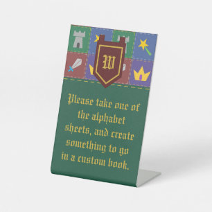 A Wee One's Fantasy Quilt Pedestal Sign