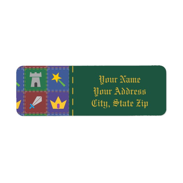 A Wee One's Fantasy Quilt Return Address Label (Front)