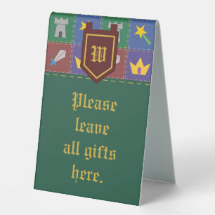 A Wee One's Fantasy Quilt Table Tent Sign