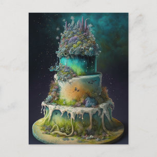 A Weeding Cake Postcard