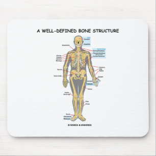 A Well-Defined Bone Structure (Human Skeleton) Mouse Mat