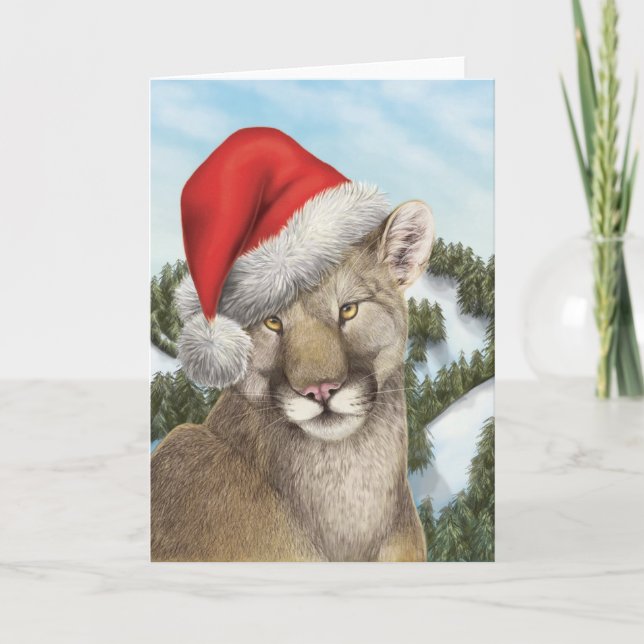 A West Coast Christmas: Cougar Holiday Card (Front)