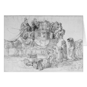 A West Country Mail Coach leaving Piccadilly