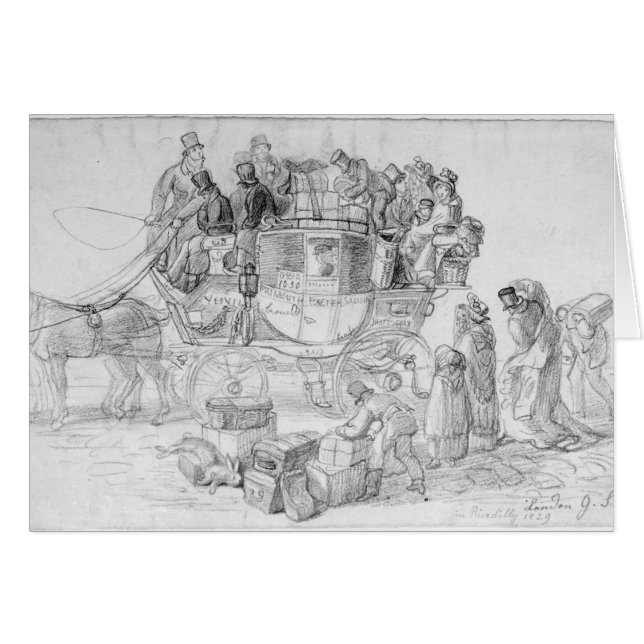 A West Country Mail Coach leaving Piccadilly (Front Horizontal)