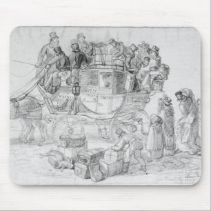 A West Country Mail Coach leaving Piccadilly Mouse Mat