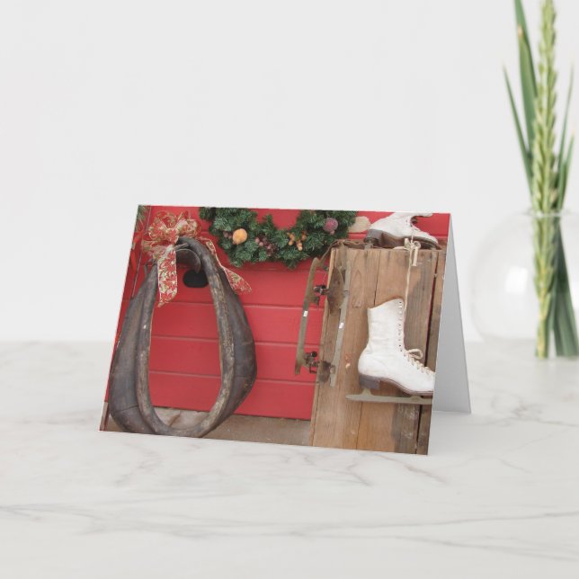 A Western Christmas Display Holiday Card (Front)