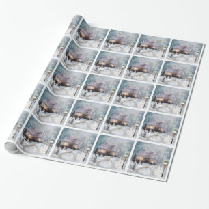 A Western Christmas Wrapping Paper