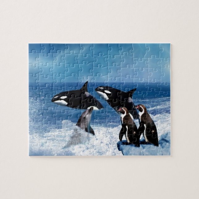 A whale of a world jigsaw puzzle (Horizontal)