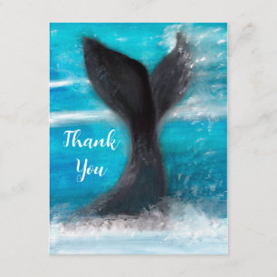 A Whale's Tail Enclosure Card