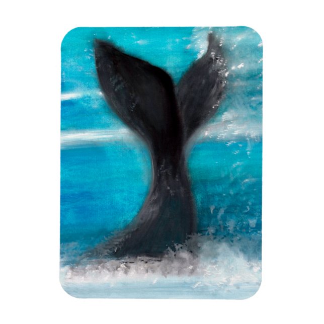 A Whale's Tail   Magnet (Vertical)
