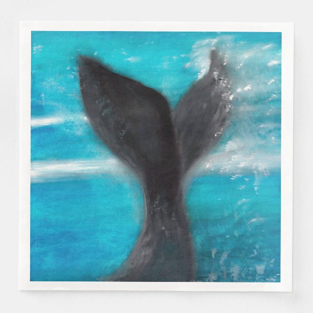 A Whale's Tail   Napkin (Front)