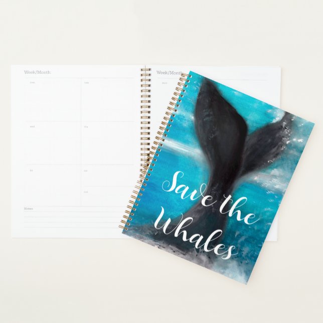 A Whale's Tail - Save the Whales Planner (Display)
