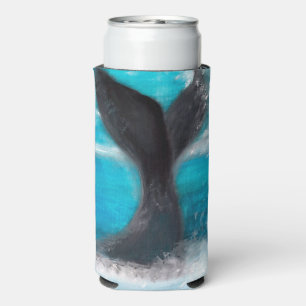 A Whale's Tail    Seltzer Can Cooler