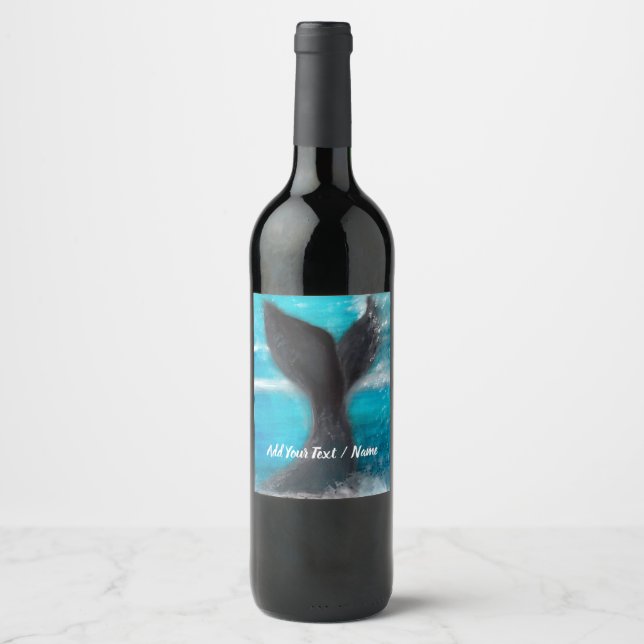 A Whale's Tail    Wine Label (Front)