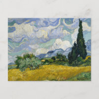 A Wheatfield with Cypresses Van Gogh