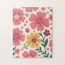 A Whimsical Garden Floral Pattern