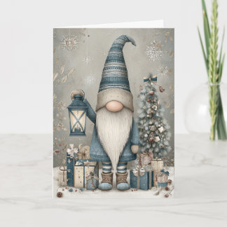A Whimsical Gnome Christmas Holiday Card