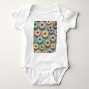 A Whimsical Pastel Donut Dream Baby Bodysuit