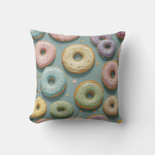 A Whimsical Pastel Donut Dream Cushion