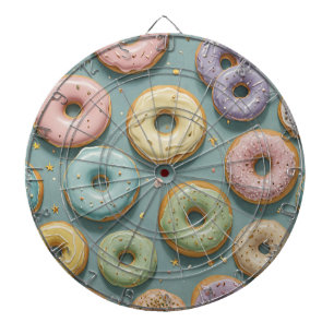 A Whimsical Pastel Donut Dream Dartboard