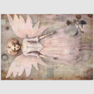 A Whimsical Pink Angel Series Design #2 Tissue Paper