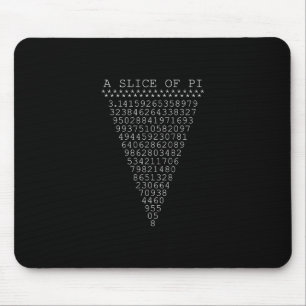 A Whimsical Slice of Pi Mouse Mat