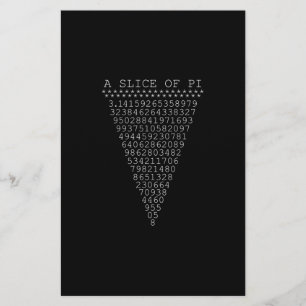 A Whimsical Slice of Pi Stationery