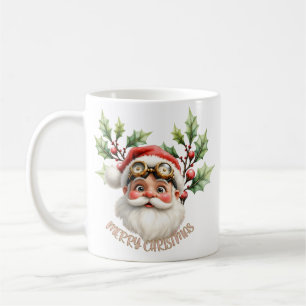 A whimsical steampunk Santa Claus Coffee Mug