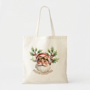 A whimsical steampunk Santa Claus Tote Bag