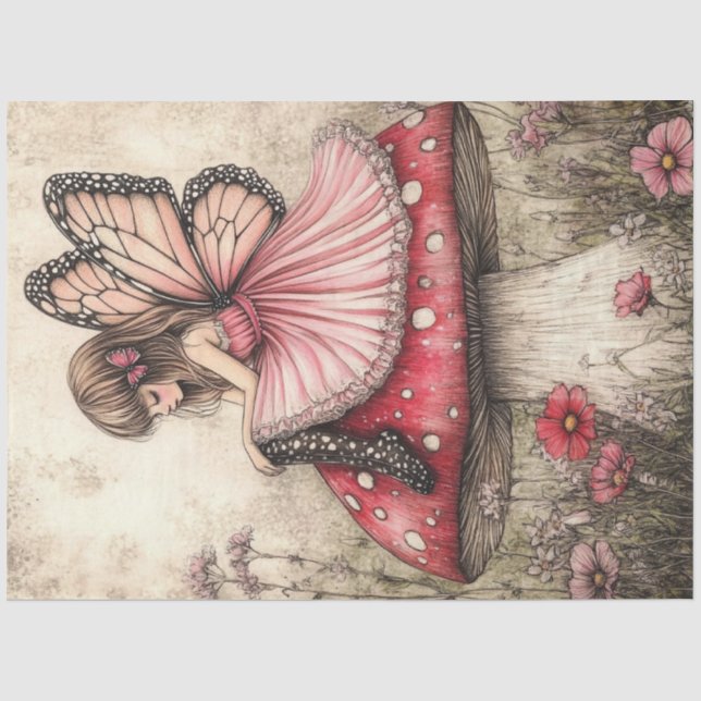 A Whimsy Coquette Fairy Series Design #1 Tissue Paper (Front)