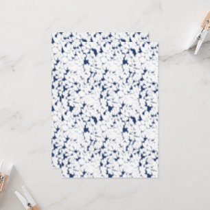 a white and blue background with a pattern invitation
