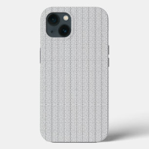 a white and grey wallpaper with a pattern on it iPhone 13 case