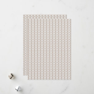 a white background with a brown pattern on it holiday card